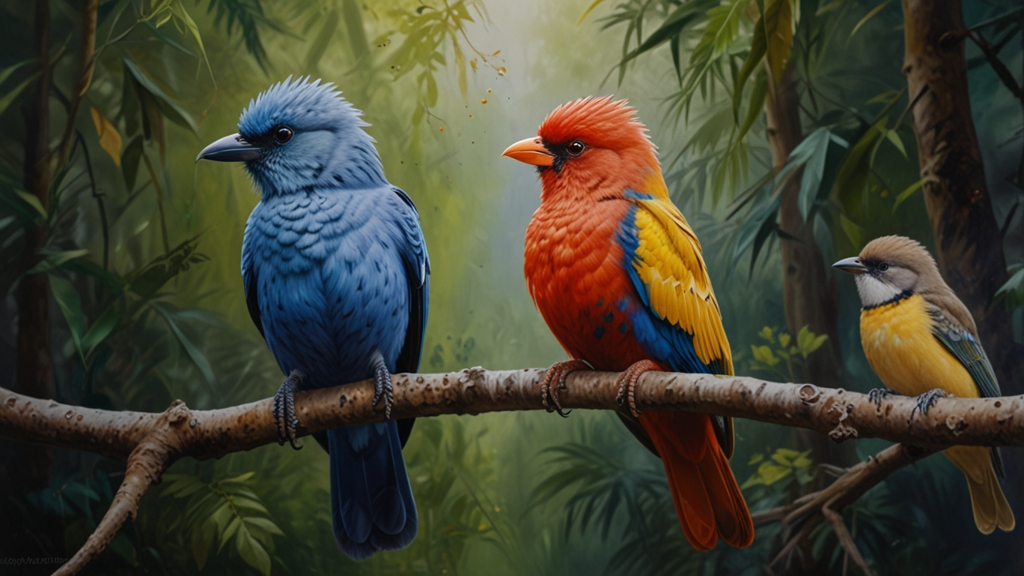 Classical Oil Painting for Naturalist Bird Portraiture Bilibili