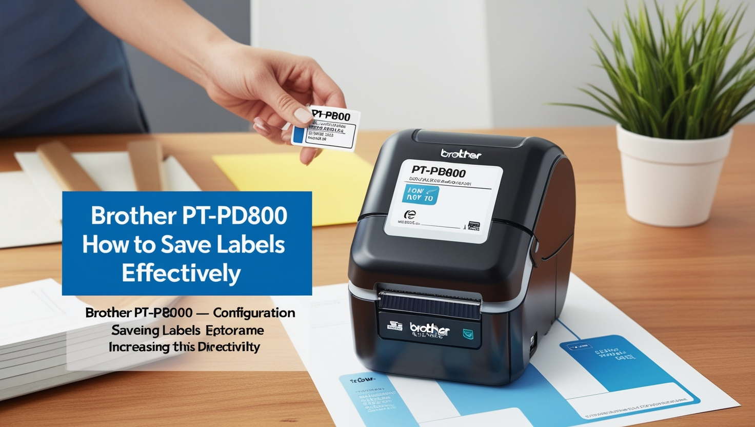 Brother PT-PD800 How to Save Labels