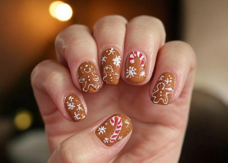 Gingerbread Nails
